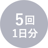 5回1日分
